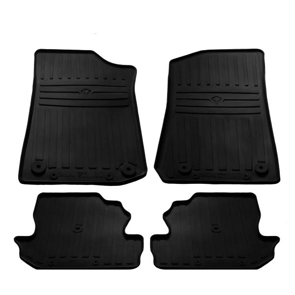 Резиновые коврики Jeep Wrangler JL 3 doors 2018-... комплект из 4 штук Stingray