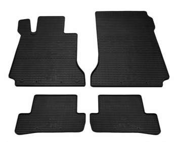 Резиновые коврики Mercedes Benz W204 C (2007-2015) комплект из 4 штук (Stingray)