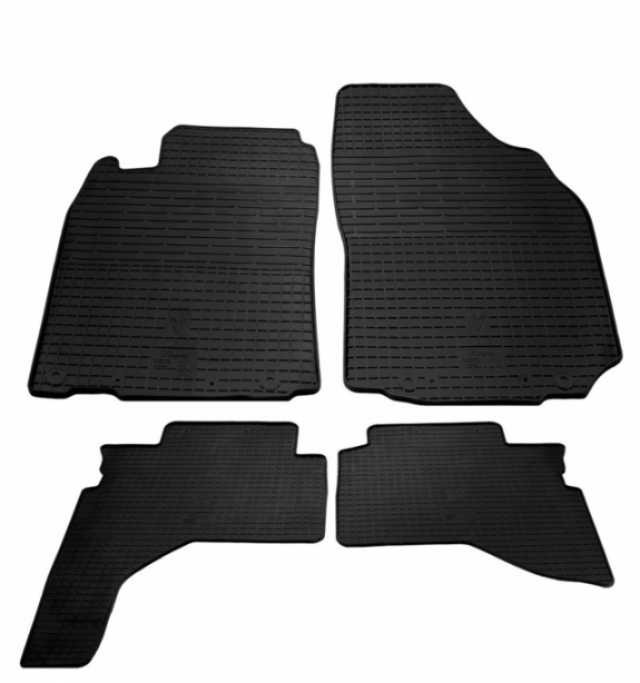 Резиновые коврики Mitsubishi Pajero Sport I (1996-2008) комплект из 4 штук Stingray